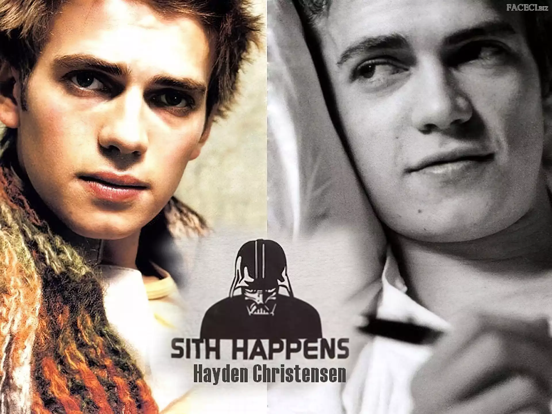 blond włosy, Hayden Christensen, twarz